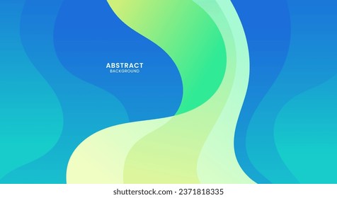 Abstract gradient wavy background wallpaper vector