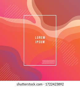 Abstract gradient wavy geometric background modern with colorful style gradient color. landing page, cover page, Eps10 vector