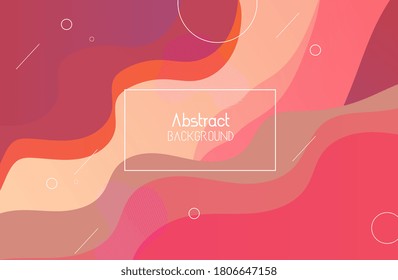 Abstract gradient wavy geometric, Abstract orange gradient color, modern Abstract design with colorful style gradient color. landing page, cover page, Eps10 vector