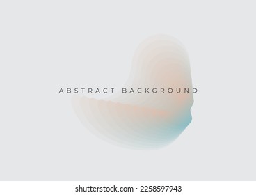 abstract gradient wavy shapes background