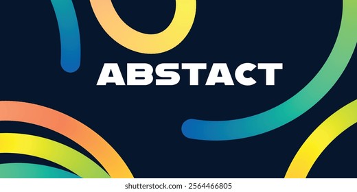 Abstract gradient wavy shapes on white background. Vector spirals blend graphic, dynamic elements. 3D shape design blend fluid liquid paint