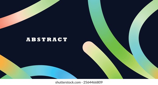 Abstract gradient wavy shapes on white background. Vector spirals blend graphic, dynamic elements. 3D shape design blend fluid liquid paint
