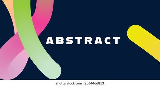 Abstract gradient wavy shapes on white background. Vector spirals blend graphic, dynamic elements. 3D shape design blend fluid liquid paint