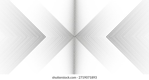 Gradiente abstrato padrão de linha branca e preta textura de plano de fundo de faixa monocromática transparente. vetor linha de grade de padrão moderno transparente. forma de triângulo geométrico traçado linha de plano de fundo design.