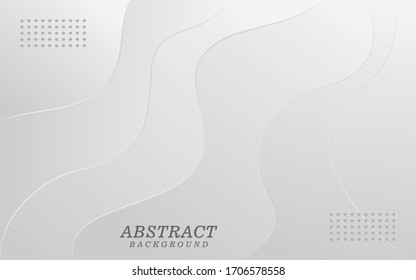 Abstract gradient white and gray color curve background