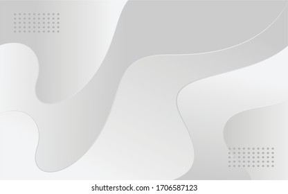 Fondo de la curva de color gris y blanco del degradado abstracto
