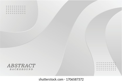 Fondo de la curva de color gris y blanco del degradado abstracto
