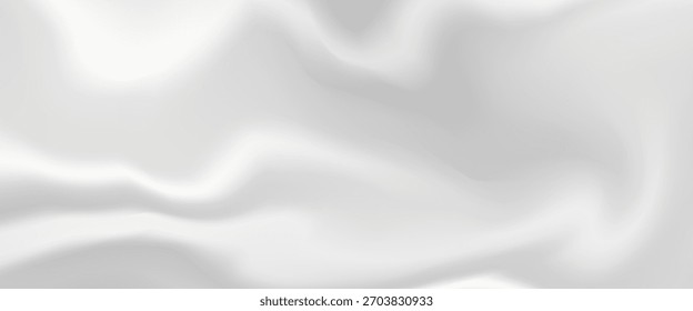 Gradiente abstracto de fondo blanco y gris. Fondo de papel de plata con textura de espejo de metal. Superficie de gradiente cromado con brillo ligero abstracto simple.