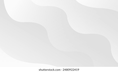 Abstrakter Gradient Weißgrauer Flüssigkeitshintergrund.  Vorlage für Einladung, Visitenkarte für Präsentationsdesign