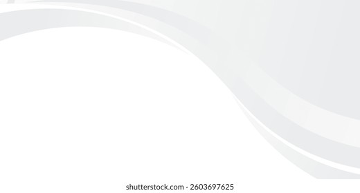 Abstract Gradient White grey liquid background. Modern background design. Dynamic Waves. Fluid shapes composition. Fit for website, banners modern