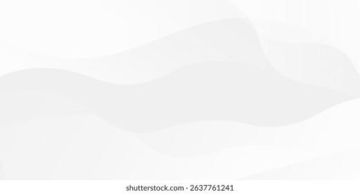 Abstract Gradient  White grey  liquid background. Modern  background design. Dynamic Waves. Fluid shapes composition.  Fit for website, banners, brochure, posters