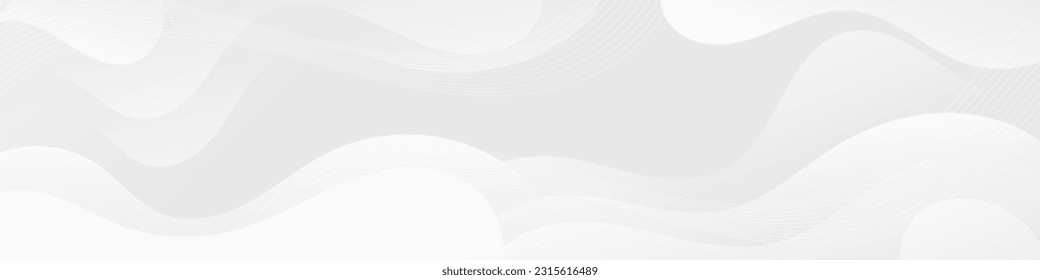 Abstract Gradient  white  liquid background. Modern  background design. Dynamic Waves. Fluid shapes composition.  Fit for website, banners, brochure, posters