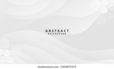 Abstract Gradient  white  liquid background. Modern  background design. Dynamic Waves. Fluid shapes composition.  Fit for website, banners, brochure, posters