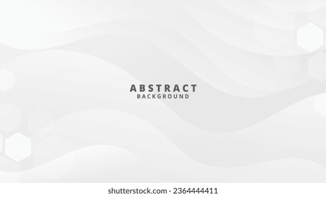 Abstract Gradient  white  liquid background. Modern  background design. Dynamic Waves. Fluid shapes composition.  Fit for website, banners, brochure, posters