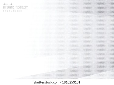 Abstract gradient white pattern design of mesh tech artwork background. Decorate for ad, poster, artwork, template design, print. illustration vector eps10