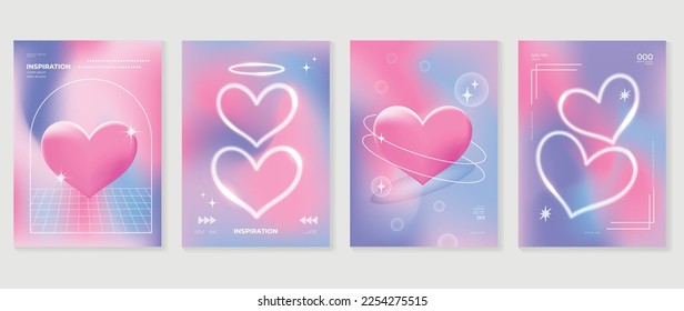 heart  gradient card