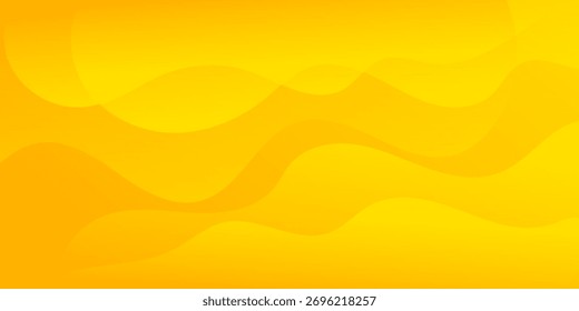 fundo amarelo de gradiente abstrato. Plano de fundo dinâmico abstrato, laranja claro e amarelo, com formas onduladas. plano de fundo sobreposto abstrato.