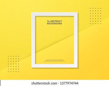 Abstract gradient yellow color with white flame background. You can use for background, poster, ad, screen, trendy artwork. illustration vector eps10