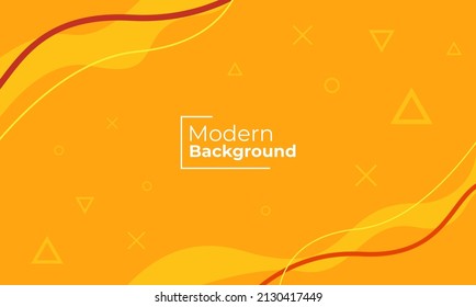 abstract gradient yellow wavy background