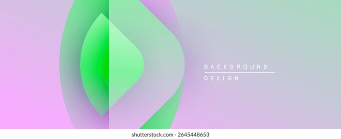 Abstract gradients blend, creating flowing shapes. Soft colors suggest modern design, minimalism, visual harmony. Background features text elements.