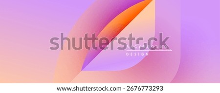 Abstract gradients blend, creating soft visual flow. Pink, orange, purple hues dominate design. Text reads background design.