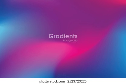 abstract gradients blue, pink and purple background