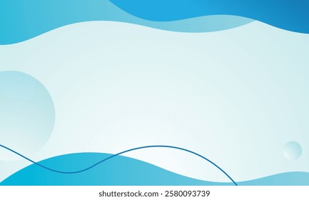 Abstract gradients blue waves background