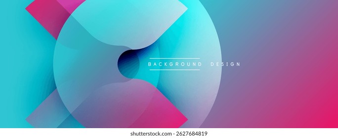 Los Gradientes Abstractas crean Formas dinámicas. Los azules, púrpuras y rosas se mezclan a la perfección. El diseño moderno evoca energía, movimiento.