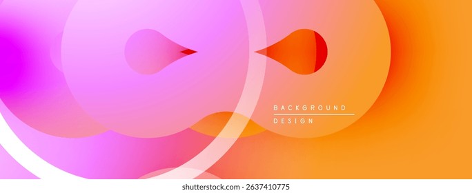 Abstract gradients, flowing shapes create vibrant visual experience. Soft color transitions, modern design elements present.