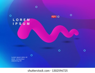 abstract gradients fluid sound wave 3d