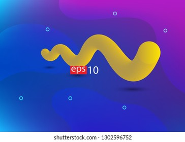 abstract gradients fluid sound wave 3d