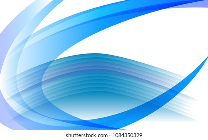 abstract gradients light blue circle background, vector illustration