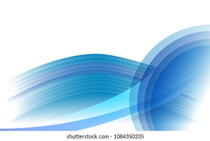 abstract gradients light blue circle background, vector illustration