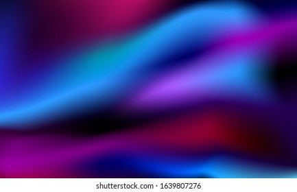 Abstract gradients neon waves banner template background.