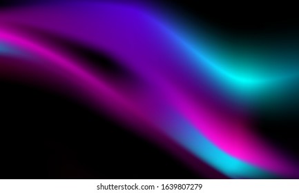 Abstract gradients neon waves banner template background.