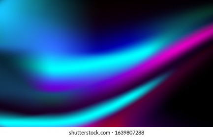 Abstract gradients neon waves banner template background.