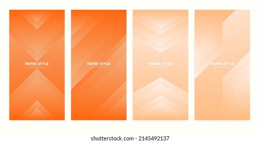 Abstract Gradients Smartphone Screen Backgrounds. Set of Modern Screen Vector Banners