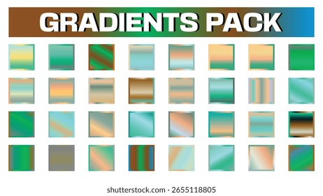 Gradientes Abstractas Elementos de diseño vibrantes para proyectos modernos Fondos únicos Muestras de color y