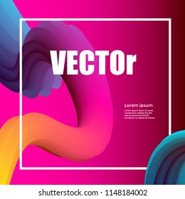 Abstract gradients waves background. colorful vector illustration