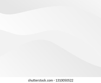 Abstract gradients waves background White vector illustration