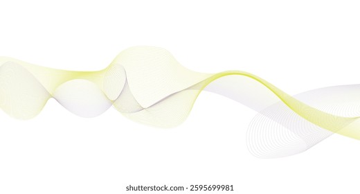 Abstract gradients waves background white stock illustration