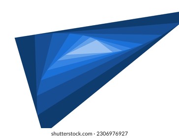 Abstract gradual triangle with gradient color