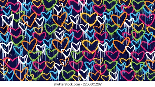 Abstract graffiti art background with scribble throw-up and tagging hand-drawn style. Street art graffiti urban theme for prints, patterns, banners, and textiles in vector format.