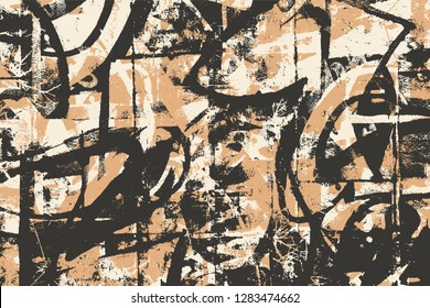 Abstract Graffiti Background. Grunge Halftone Textures. Vector illustration.