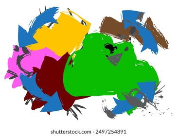Abstract Graffiti speech bubble background. Messaging sign street art decoration, Discussion icon performed in urban painting style.