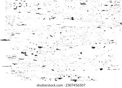 Abstract grain and dust grunge effect vector. Gritty surface texture and rusty metal surface for backgrounds. Black and white dusty grunge effect. Grainy surface texture vector on a white background.