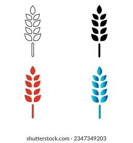 Abstract Grain Rice Silhouette Illustration, can be used for business designs, presentation designs or any suitable designs.