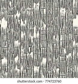 Abstract Grain Stroke Textured Distressed Background. Seamless Pattern.