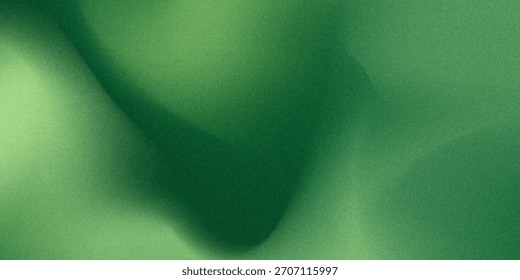 Abstract grainy background gradient with green shades. Design, poster, template, desktop, wallpaper