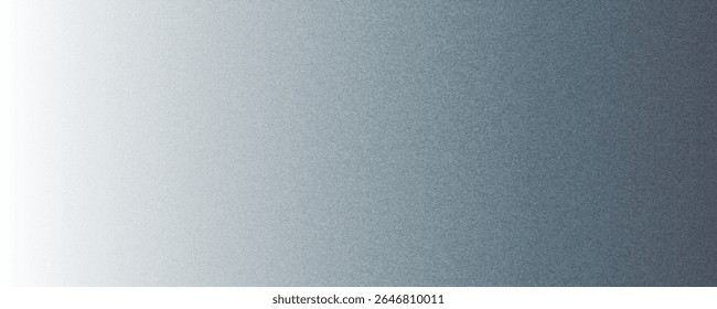 Abstract grainy gradient background black, grey and cyan, noise effect, banner poster cover design.